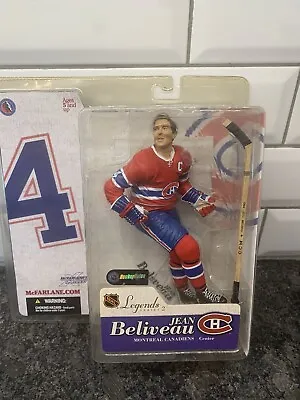 Rare Mcfarlane Legends Series 2 Jean Beliveau Red Montreal Canadiens Jersey Nos • $39