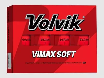 2023 Volvik VIMAX Soft Matte Finish Golf Balls | 12-Pack Recreational Golf Ball • $29.95