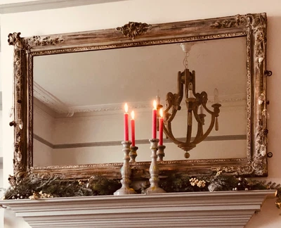 £175 • Buy Antique Mirror Large Vintage  Victorian Shabby Chic 