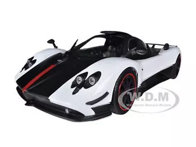 Pagani Zonda 5 Cinque White & Black 1/18 Diecast Model Car By Motormax 79158 • $39.99