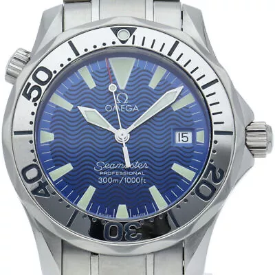 OMEGA Seamaster 300M Quartz 1.4  2263.80 Stainless Steel UnisexWatch Blue Fi... • $2005.15