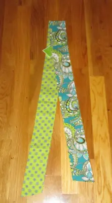 NWT Vera Bradley PEACOCK Aqua Blue Green Sash Belt • $7.99