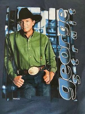 Vintage George Strait T Shirt Tour Concert Country 90s Black S-4XL Shirt AA985 • $17.09