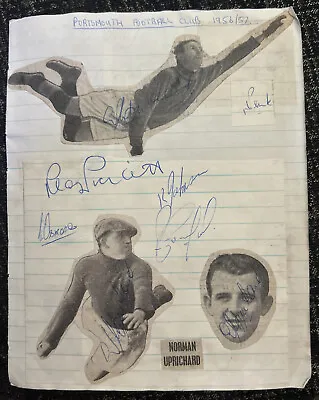 £9.99 • Buy Multi Signed Portsmouth FC Autograph 1950s Football Signatures