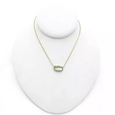 Kendra Scott Elisa Pendant Necklace In Light Blue Illusion #S821-7 • £2.61