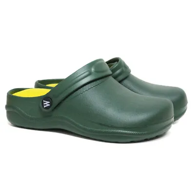 Ladies Clog Mules Slipper Nursing Garden Beach Sandal Hospital Rubber Pool Shoes • £6.99