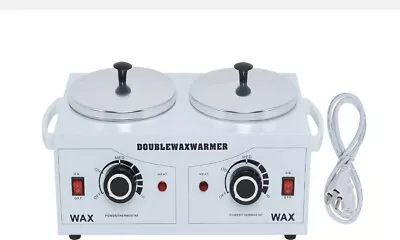 Double Pro Wax Warmer Machine Pot Hot Heater Depilatory Paraffin Salon Adjustabl • $49.99