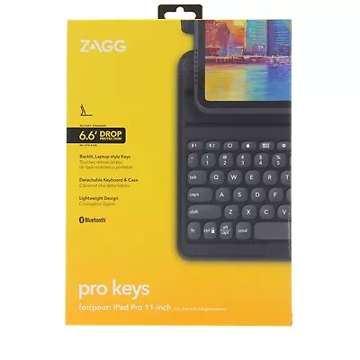 Zagg Pro Keys With Track Pad IPad Pro 11 Inch For 1st 2nd & 3rd Generation • $41.99