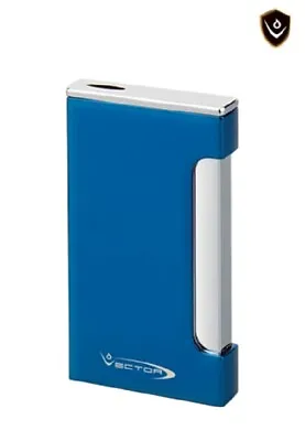 Vector - Spade Single Pyramid Flame Lighter Sparkle Blue - VECTOR SPADE BLUE • $39.95