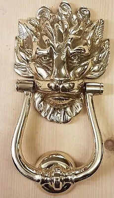 Signature Hardware- Solid Brass 'Lion's Head' Door Knocker • $99