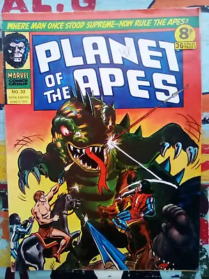 Planet Of The Apes #33  - Marvel UK - 1975 - VG CONDITION - FIRST PRINTING • £4.99