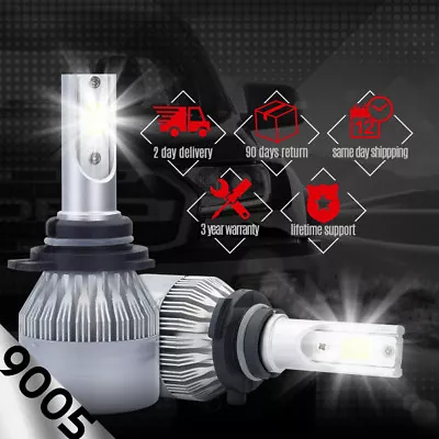 XENTEC 9005 HB3 H10 LED Headlight Kit Cree 388W 38800LM 9140 9145 6000K Bulb • $15.98