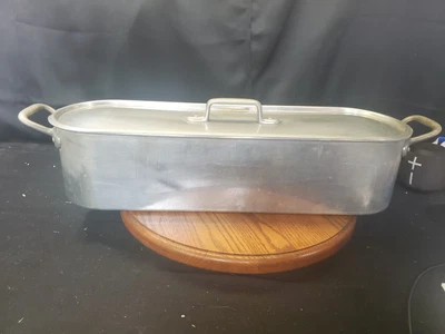 $47.20 • Buy Vintage French Tournus Aluminium Fish Kettle / Steamer Poacher 24” Unis France