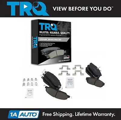 $64.95 • Buy TRQ Front & Rear Posi Ceramic Disc Brake Pad Kit For Ford Mustang New