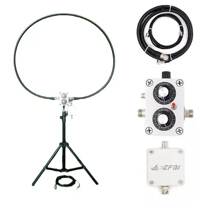 20W Small SWR Antenna Low Noise 5-30MHz Small SWR Loop Antenna Adjustable For HF • $128.70