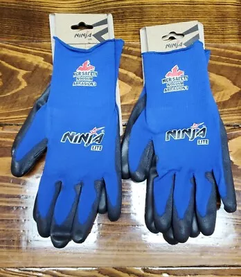 Memphis Gloves MCR Safety Medium Ninja Lite 18 Gauge Black Latex Free... 2 Pairs • $14