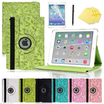 For IPad 5th 6th 9.7  7th Gen 8th Gen 9th Gen 10.2  FLOWER 360 Swivel Case Cover • $9.82