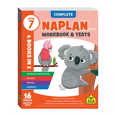 School Zone Year 7 Naplan*-style Complete Workbook And Tests Kids Book 10y+ • $24.30