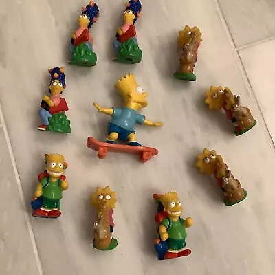 The Simpsons TCFFC - Lot Of 10 Figures BART MAGGIE MARGE  1990 • $5