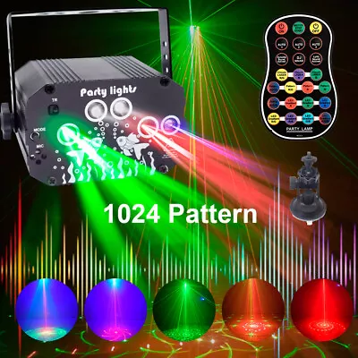 1024Pattern Laser Projector LED Stage Light RGB Disco DJ KTV Show Party Lighting • $24.98