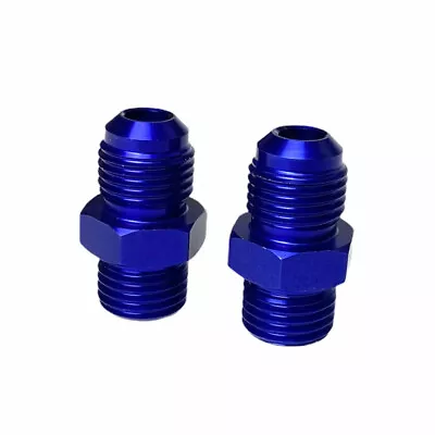 2 Pcs AN6 6AN Straight Male Flare To M14X1.5 Metric Fitting Adapter Aluminum • $9.99