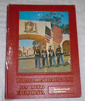 MARINE CORPS RECRUIT DEPOT MCRD San Diego USMC 1973 Yearbook 2039 Boot Camp • $82