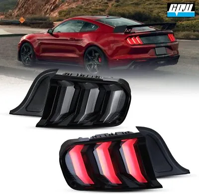 LED Tail Lights For 2015-2022 Ford Mustang Sequential Turn Signal Smoke Lens • $369.99