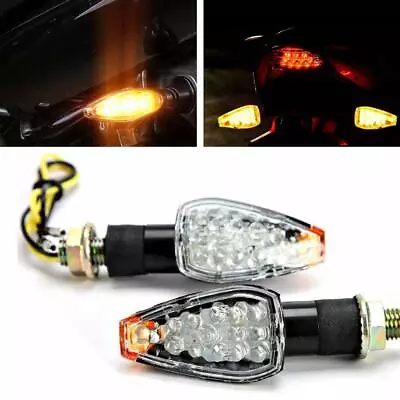 2 Universal Motorcycle Turn Signal LED Lights Blinker For Yamaha FZ07 FZ09 MT-09 • $11.67