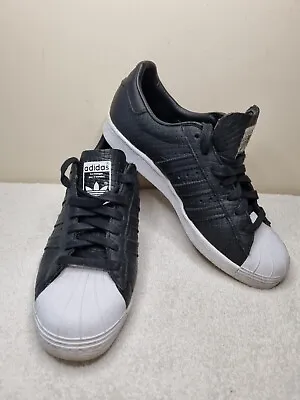 $45 • Buy Unisex Adidas Originals Superstar 80s Woven Leather Pattern Trainers Size 8us 