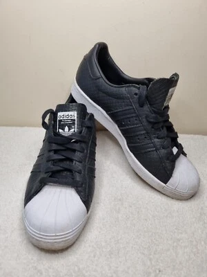 $45 • Buy Unisex Adidas Originals Superstar 80s Woven Leather Pattern Trainers Size 8us 