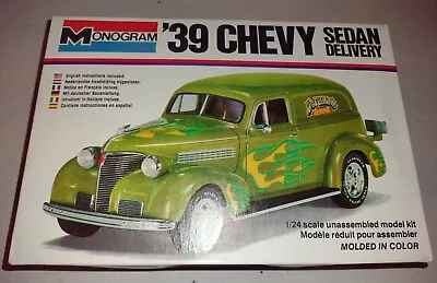 Vintage Monogram '39 Chevy Sedan Delivery 1:24 Model Kit #2240 From 1978 GREEN • $33