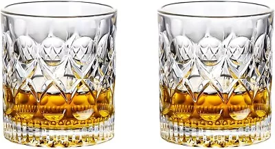 Whiskey Glasses Set Of 2 11 OZ Old Fashioned Whiskey & Scotch Cocktail Glasses • $22.99