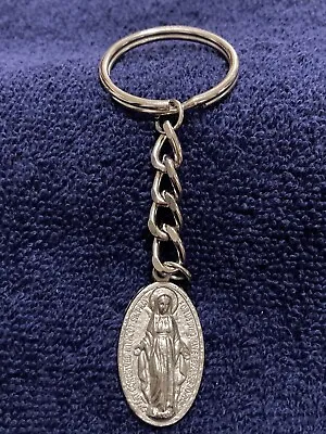 Vintage Catholic Miraculous Medal Key Chain • $3.99