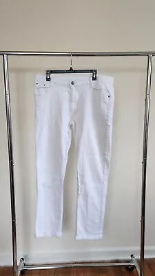 Men White Jeans Size L 36×32 • $12