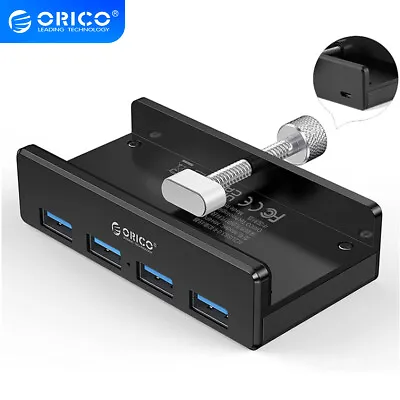 ORICO Aluminum 4Ports USB3.0 Hub DIY Clip Mountable For IMac Screen Monitor • $22.99