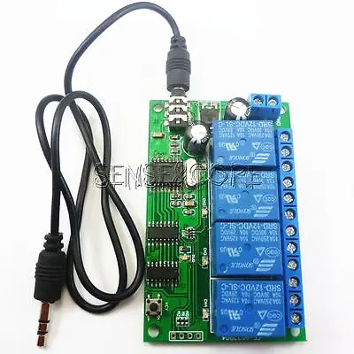 AD22B04 12V 4CH MT8870 DTMF Tone Signal Decoder Relay Phone Remote Control PLC • $13.62