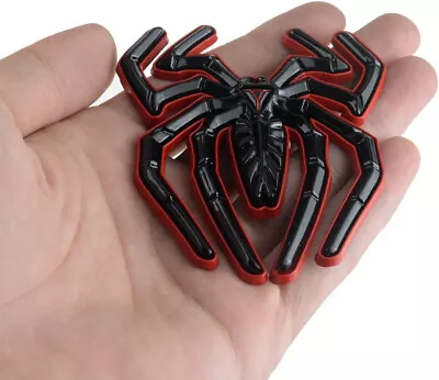 1pc Spider Logo Metal Emblem 3D Badge Sticker Self-Adhesive Spyder  Redline • $14.44