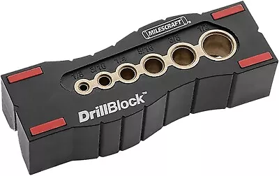 1312 Drill Block - Handheld Drill Guide Drilling Jig For 6 Of The Most Common D • $10.35