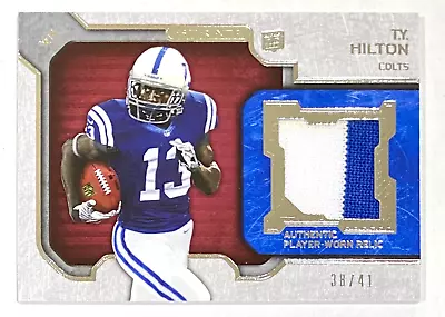 2012 Topps Strata T.Y. HILTON RC Colts Jersey 2 Color Patch Relic #/41 Rookie • $12.99