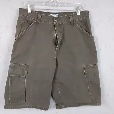 Cool Blues Cargo Shorts Mens 34 Army Green Jean Denim Work Chore Green Active  • $19.77