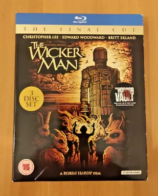 The Wicker Man Blu Ray - The Final Cut - 3 Disc Set With Soundtrack • £9