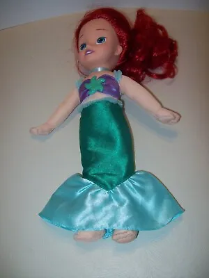 DISNEY Playmates Little Mermaid Princess Ariel Soft Body & Sweet 12  Plush Doll • $12.99