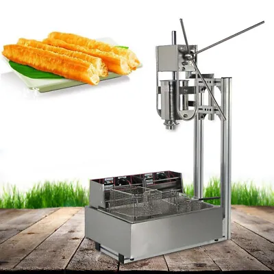 3L Vertical Manual Churros Machine Spanish Donuts Churrera Maker With 12L Fryer • $349