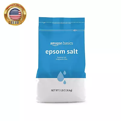 Epsom Salt Soak Magnesium Sulfate USP 3 Pound 1-Pack ⭐️⭐️⭐️⭐️⭐️ • $6.76