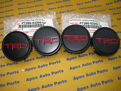 Toyota Camry Avalon Matte Black TRD Wheel Center Caps Genuine OEM Set Of 4 • $36.10