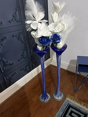 Tall Artificial Flowers In Vase • £30