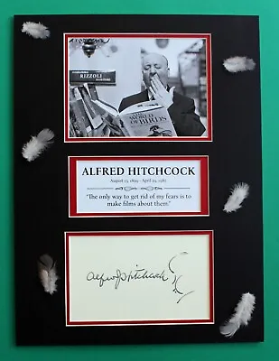 ALFRED HITCHCOCK AUTOGRAPH Artistic Display Master Of Suspense • $59.95