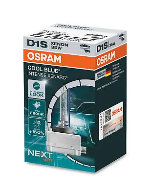 Osram D1S 12V+24V 35W PK32d-2 XENARC COOL BLUE INTENSE NextGen. 6200K +150% 1... • $69.53