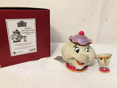 NIB Jim Shore Disney Traditions  A Mother's Love  Mrs. Potts & Chip Figurine • $48.98