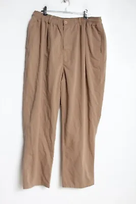 Mens Elasticated Waist Chino Trousers - Beige Unbranded - Size W32” (F37) • $6.30